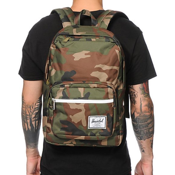 Herschel Supply Co Pop Quiz Woodland Camo Backpack - Picture 13 of 14